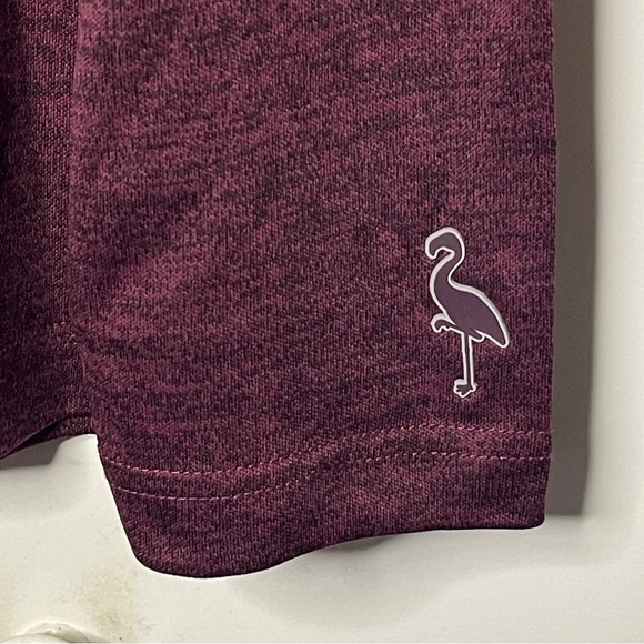 Tailorbyrd Sport Golf Size Large Burgundy 1/4 Zip Pullover Shirt Front Pocket - Picture 3 of 8